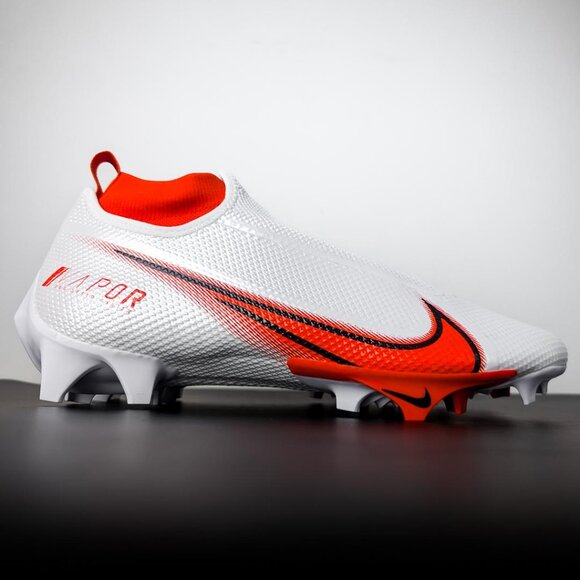 NEW Nike Vapor Edge Pro 360 Football Cleats White Bright Orange SAME DAY… - Picture 3 of 13